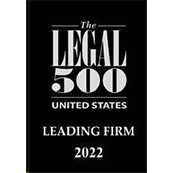 2022 Legal 500 recognition for US Leading Firm