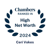Chambers HNW 2024 recognition for Ceri Vokes