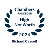 Chambers HNW 2024 recognition for Richard Cassell