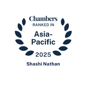 2025 Chambers Asia-Pacific recognition for Shashi Nathan