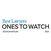 2025 Best Lawyers Ones to Watch award badge for Jessica Kaplan