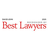 2025 Best Lawyers award badge for David Lehn