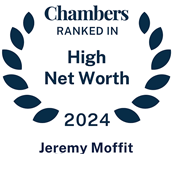2024 Chambers High Net Worth Badge for Jeremy Moffit