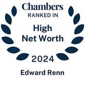 2024 Chambers High Net Worth Badge for Edward Reno