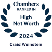2024 Chambers High Net Worth Badge for Craig Weinstein