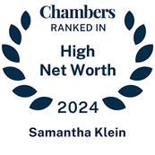 2024 Chambers High Net Worth Badge for Samantha Klein