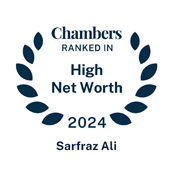 Chambers HNW 2024 recognition for Ali Sarfraz