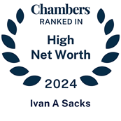 2024 Chambers High Net Worth Badge for Ivan Sacks